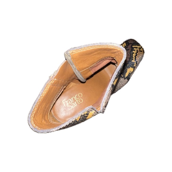 Franco Sarto brown snakeskin ankle booties, size 7.5 - Picture 6 of 6
